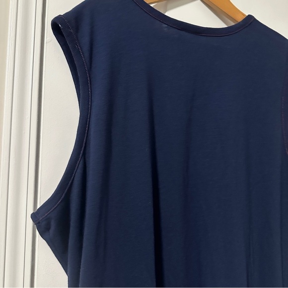 Vintage Fashion Bug Navy Blue Patriotic Sleeveless Dress Womens Plus Size 26/28W - Picture 11 of 16